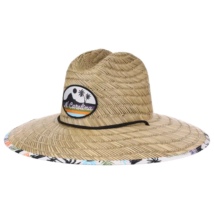 NORTH CAROLINA Chapeau de paille Rétro Cruiser naturel