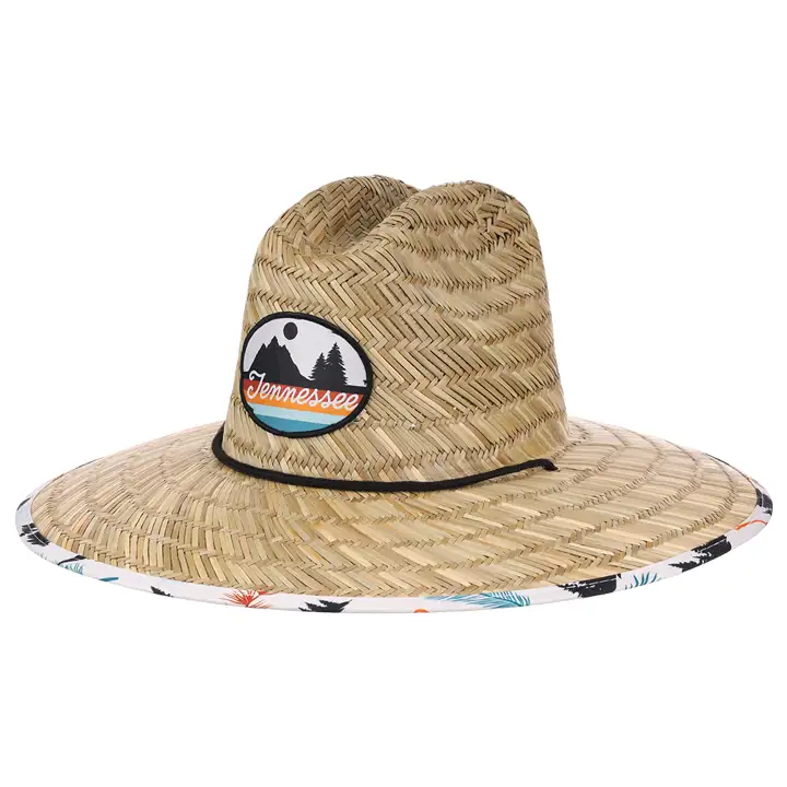Chapeau de paille croiseur rétro TENNESSEE naturel