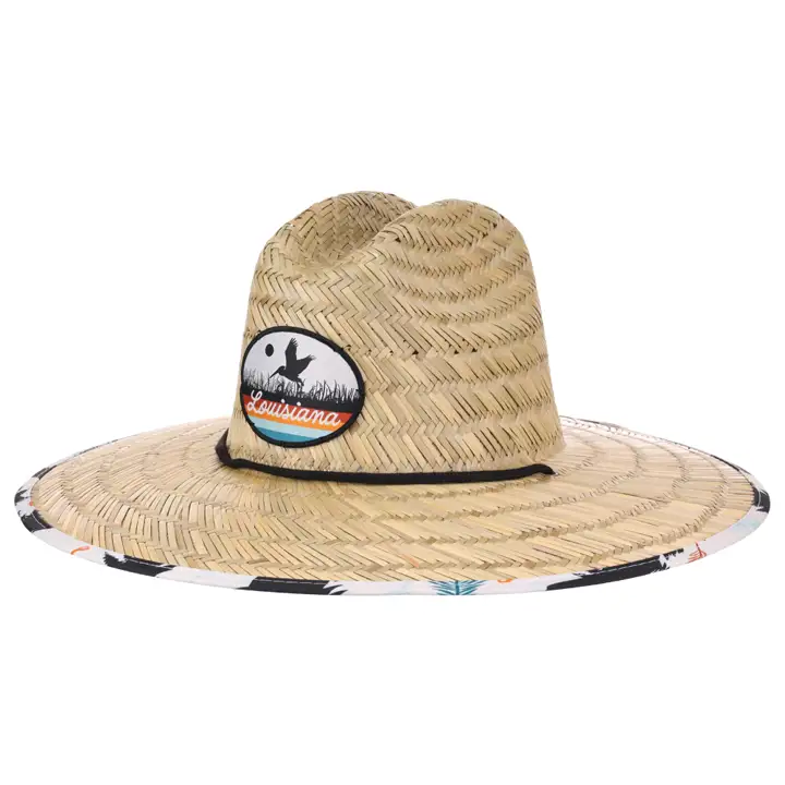 Chapeau de paille rétro LOUISIANA Cruiser naturel