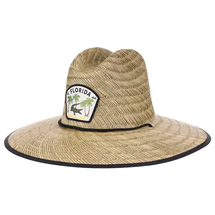 Chapeau de paille croiseur Destination FLORIDA naturel