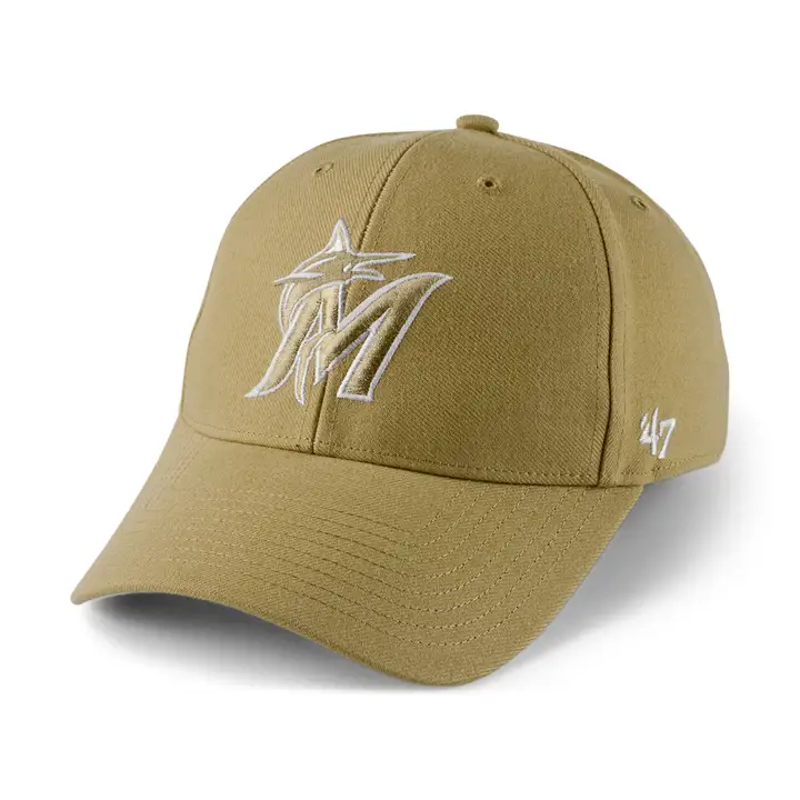 MIAMI MARLINS MLB Casquette MVP Kaki/Blanc KHA/WHT