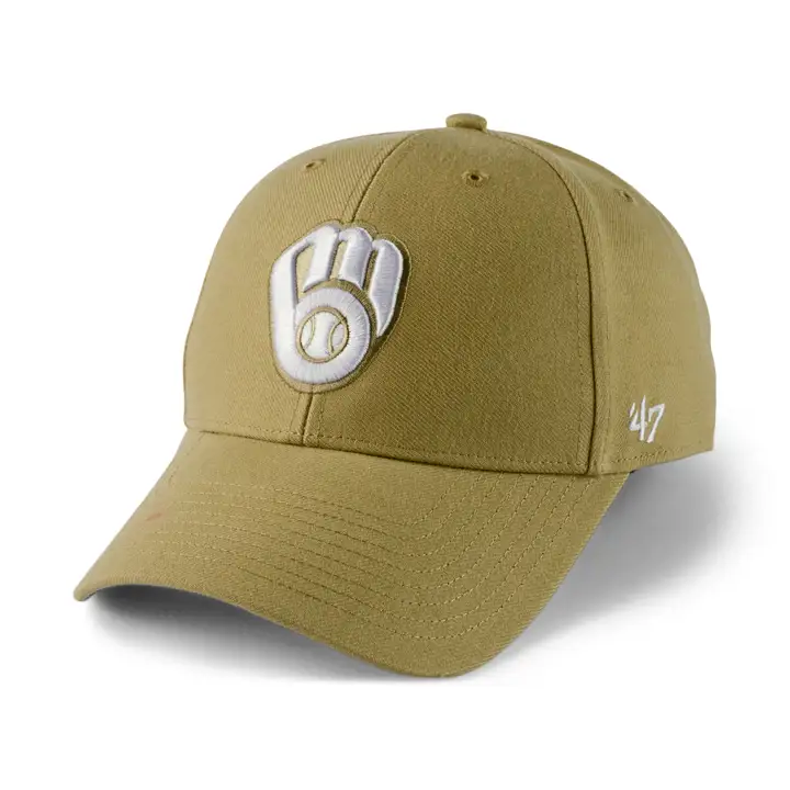 MILWAUKEE BREWERS MLB Casquette MVP Kaki/Blanc