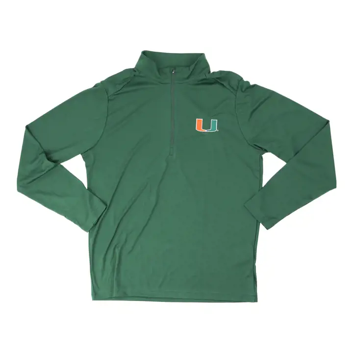Miami Hurricanes NCAA Tribute 1/4 Zip GRN