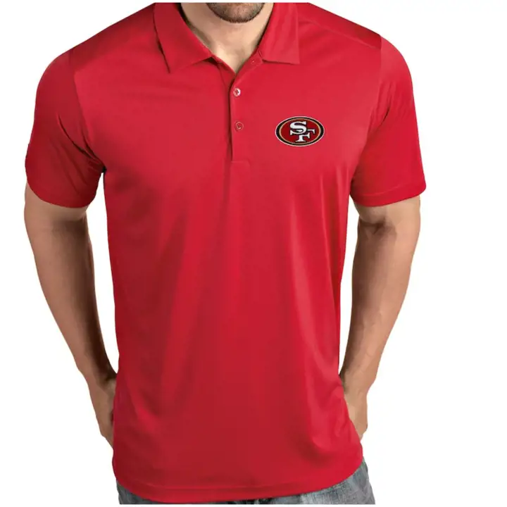 Polo Homme Hommage NFL San Francisco 49ers 22 rouge foncé/blanc