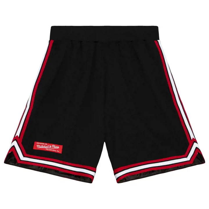 MITCHELL & NESS Box Logo Short noir/rouge
