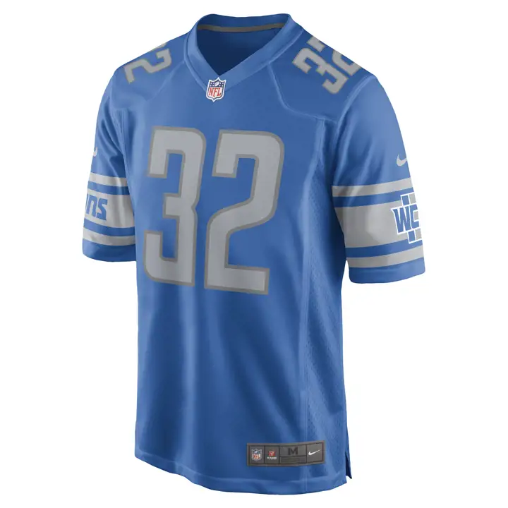 Maillot de match NFL Det LIONS D'Andre Swift BLEU