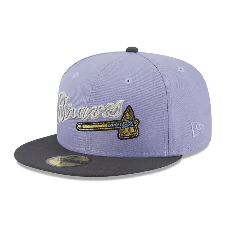 Casquette 59FIFTY LAV/GRAPH/GRY Atlanta Braves MLB Lavish Lavender