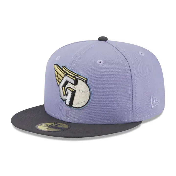 Cleveland Guardians MLB Lavish Lavender 59FIFTY LAV/GRAPH/GR