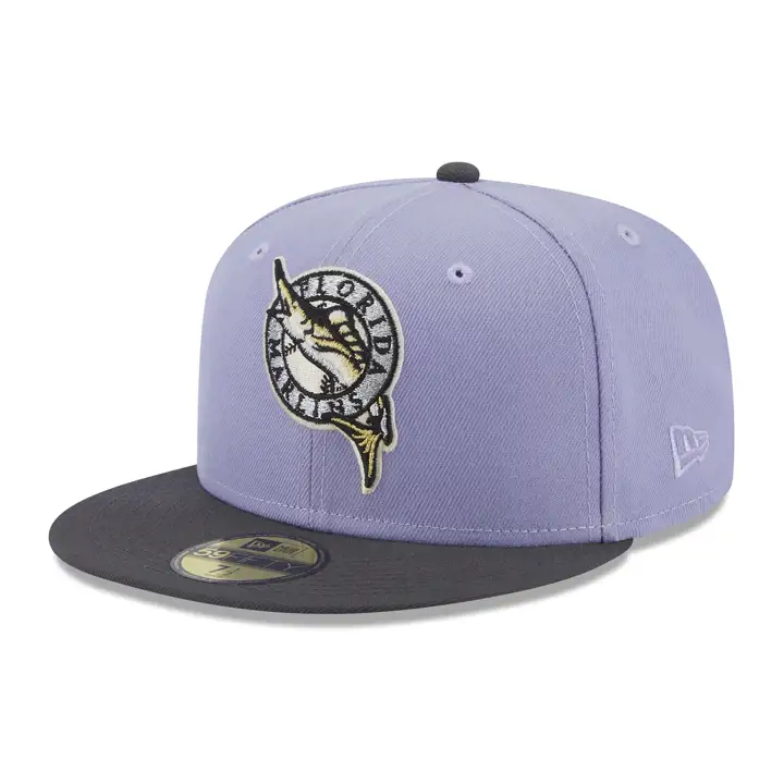 Florida Marlins MLB Lavish Lavender 59FIFTY LAV/GRAPH/GRY
