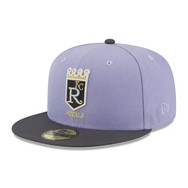 Kansas City Royals MLB Lavish Lavender 59FIFTY LAV/GRAPH/GRY