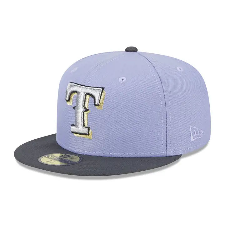 Texas Rangers MLB Lavish Lavender 59FIFTY LAV/GRAPH/GRY