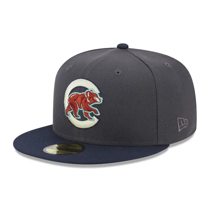 Chicago Cubs MLB Sea Fog 59FIFTY GRAPH/NAVY/LGRN