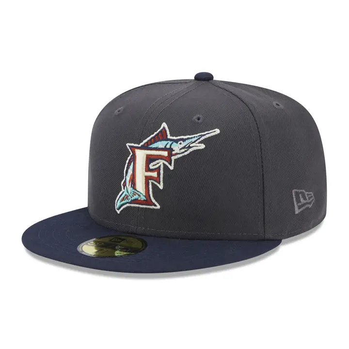 Casquette 59FIFTY MLB Sea Fog des Florida Marlins GRAPH/NAVY/LGRN