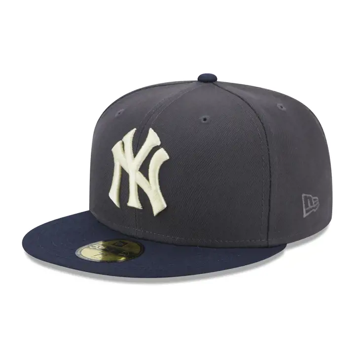 New York Yankees MLB Sea Fog 59FIFTY GRAPHITE/BLEU MARINE/VERT CLAIR