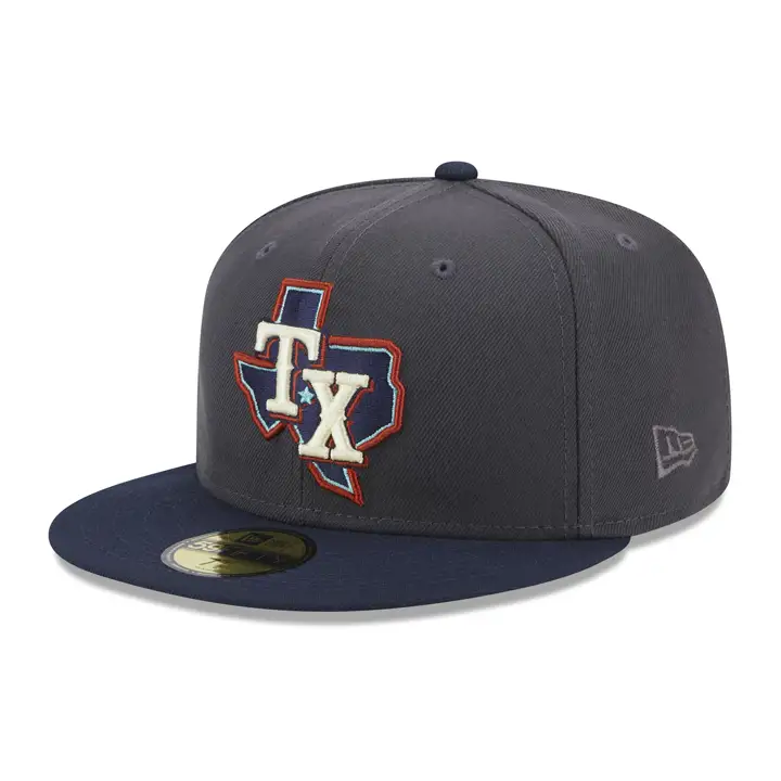 Casquette 59FIFTY MLB Sea Fog Texas Rangers GRAPH/MARINE/VERT CLAIR
