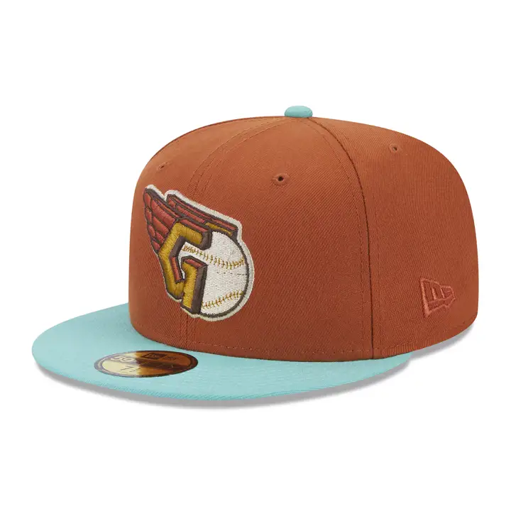 Cleveland Guardians MLB Groovy Pack 59FIFTY DKORG/LGRN/GRY