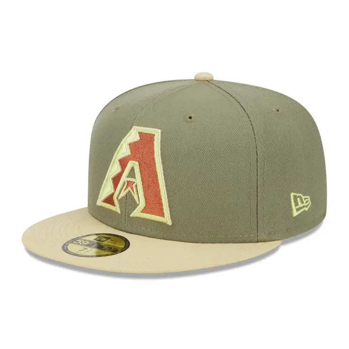 Arizona Diamondbacks MLB vieilli Bark 59FIFTY GRN/VEG GLD/