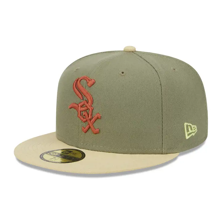 Chicago White Sox MLB Weathered Bark 59FIFTY GRN/VEG GLD/DKO
