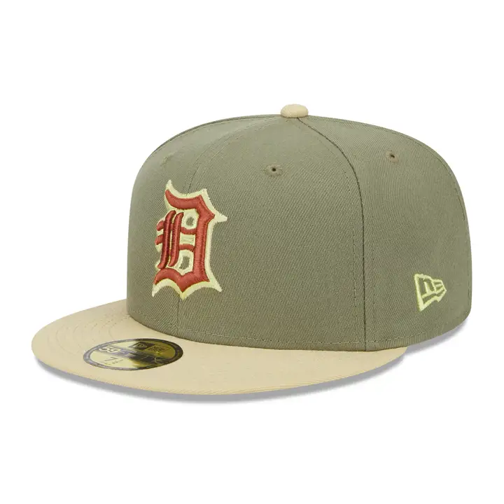 Detroit Tigers MLB Bark Usé 59FIFTY GRN/VEG GLD/DKORG