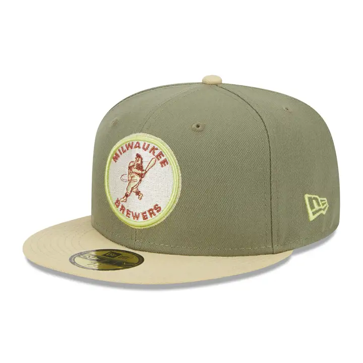 Milwaukee Brewers MLB Weathered Bark 59FIFTY VET/OR VIF/FON