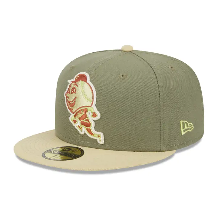 New York Mets MLB Chêne Érodé 59FIFTY GRN/VEG GLD/DKORG