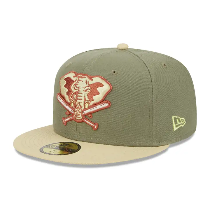 Oakland Athletics MLB Bark vieilli 59FIFTY GRN/VEG GLD/DKO