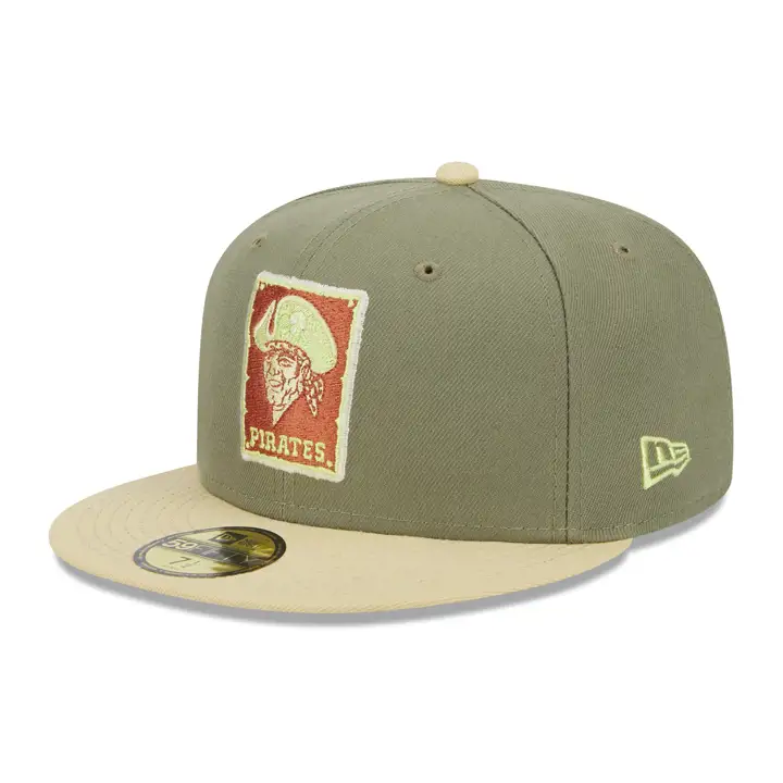 Casquette 59FIFTY MLB Pittsburgh Pirates Weathered Bark Vert/Or/Kaki