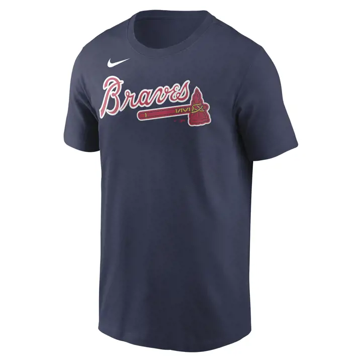 T-shirt joueur BRAVES MLB Nike N&N Austin Riley marine
