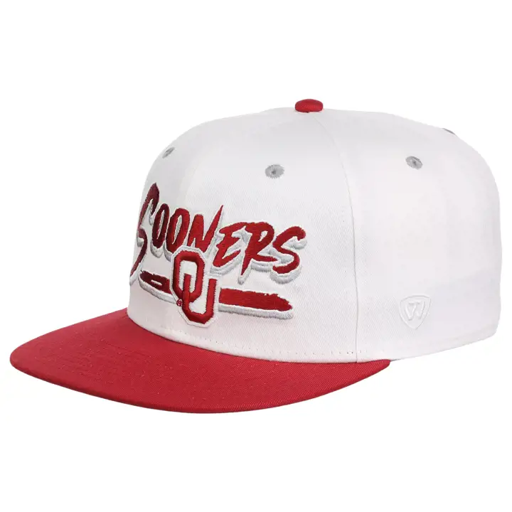 Casquette snapback Oklahoma Sooners NCAA blanc/rouge