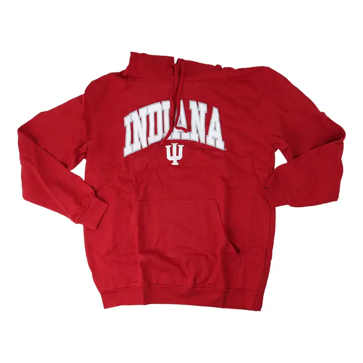 Indiana Hoosiers NCAA Sweat à capuche P/O sérigraphié rouge