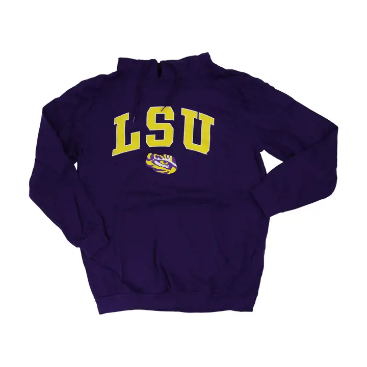L.S.U. NCAA P/O HOOD SCRN PRN PUR
