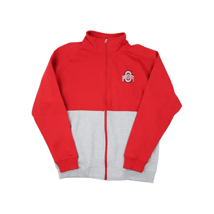 Veste polaire zippée intégrale NCAA ST Ohio State Buckeyes rouge