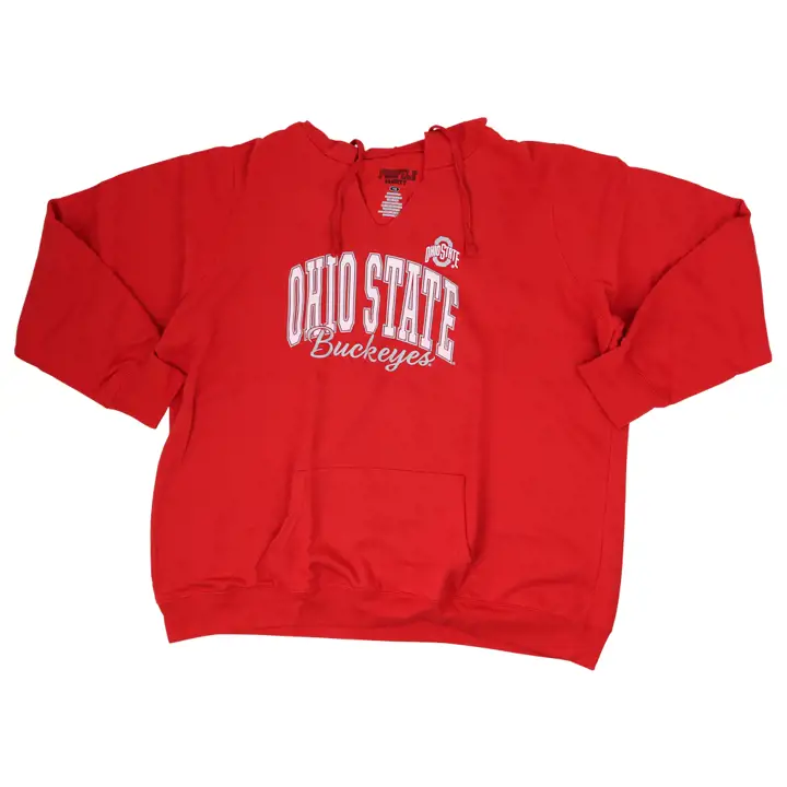 Ohio State Buckeyes NCAA FEMME P/O HOOD SCRN PRNT ROUGE