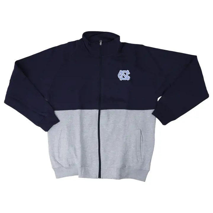 Veste polaire zippée intégrale NCAA Tar Heels de la Caroline du Nord MARINE