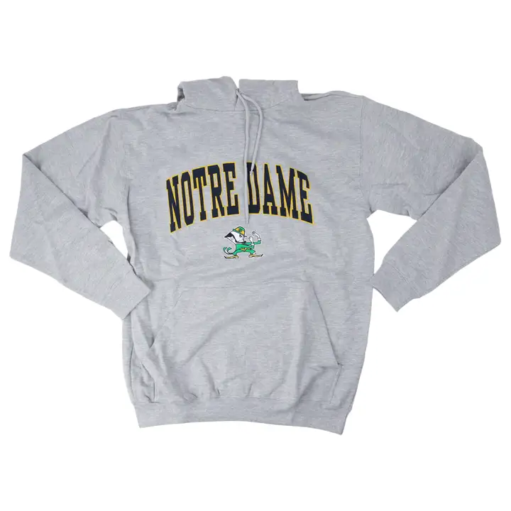 Notre Dame Fighting Irish NCAA CAPUCHE P/O IMPR. ÉCRAN GRIS-H