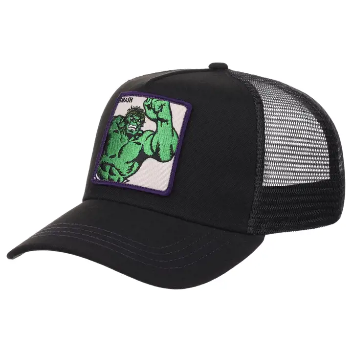 Casquette Trucker Hulk Rétro Noire et Violette