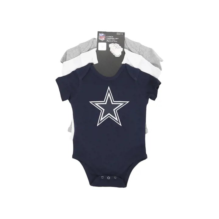 Dallas Cowboys NFL Ensemble Naissance "Born To Be" 3 pièces Bleu marine