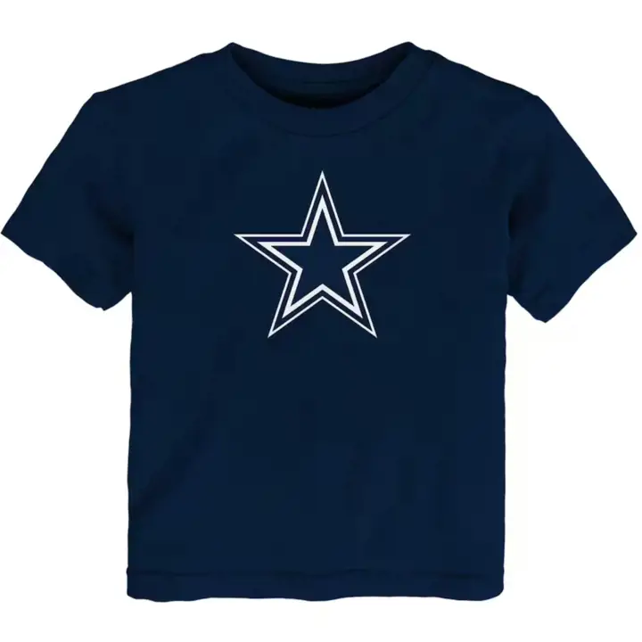 T-shirt à logo principal Dallas Cowboys NFL pour tout-petit bleu marine