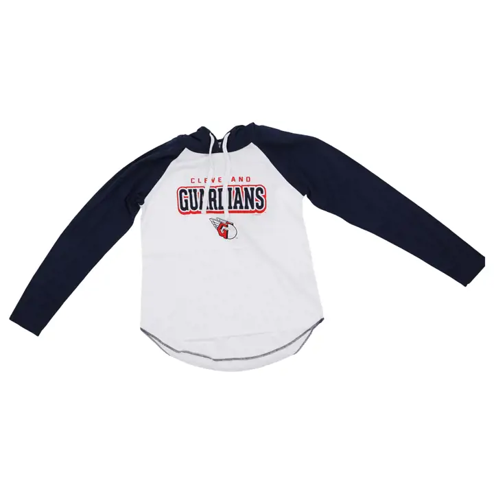 T-shirt à capuchon manches longues Cleveland Guardians MLB pour femme - Règles du jeu 23