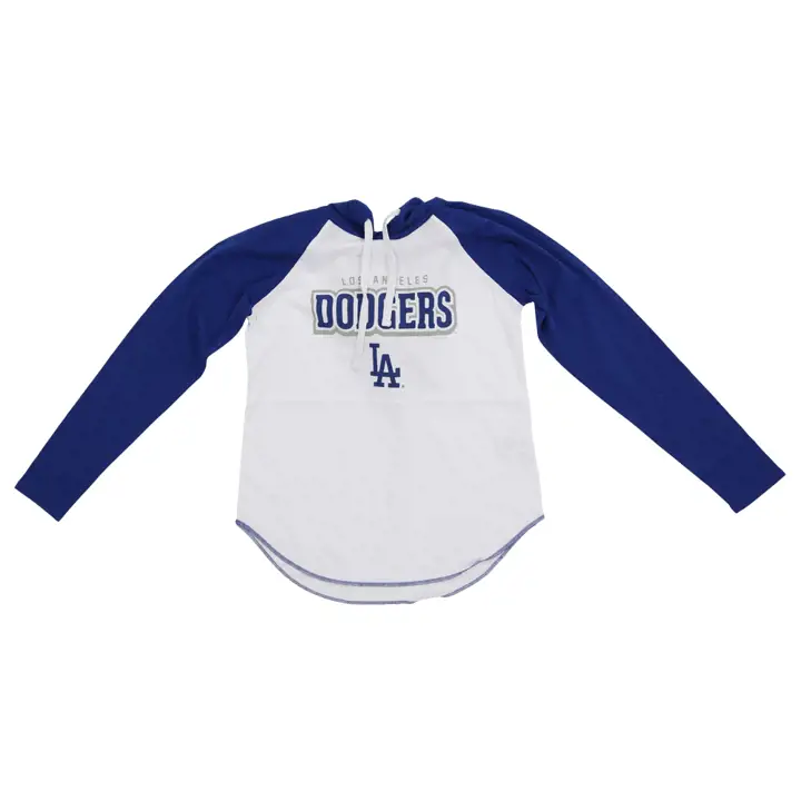 T-shirt à capuchon manches longues Los Angeles Dodgers MLB pour femme - Règles du jeu 23