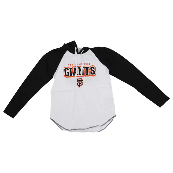 T-shirt à capuche à manches longues pour femme MLB San Francisco Giants - Règles du jeu 23