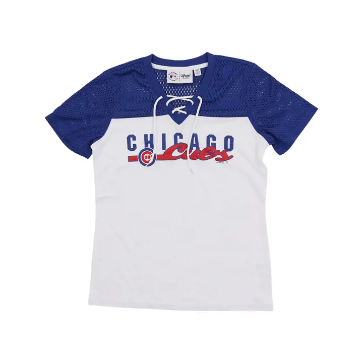 T-shirt pour femme Chicago Cubs MLB Wild Card 23 BLANC