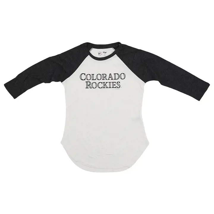 Colorado Rockies MLB Femme Manche Raglan All Star 23 BLANC