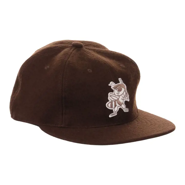 Casquette de baseball d'inspiration vintage Salt Lake City Bees marron