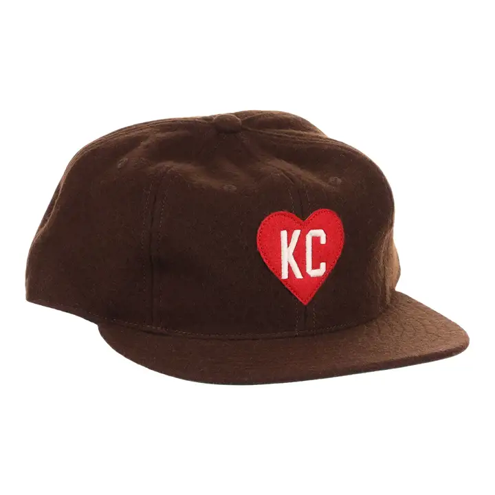 Casquette de baseball d'inspiration vintage Kansas City Monarchs marron