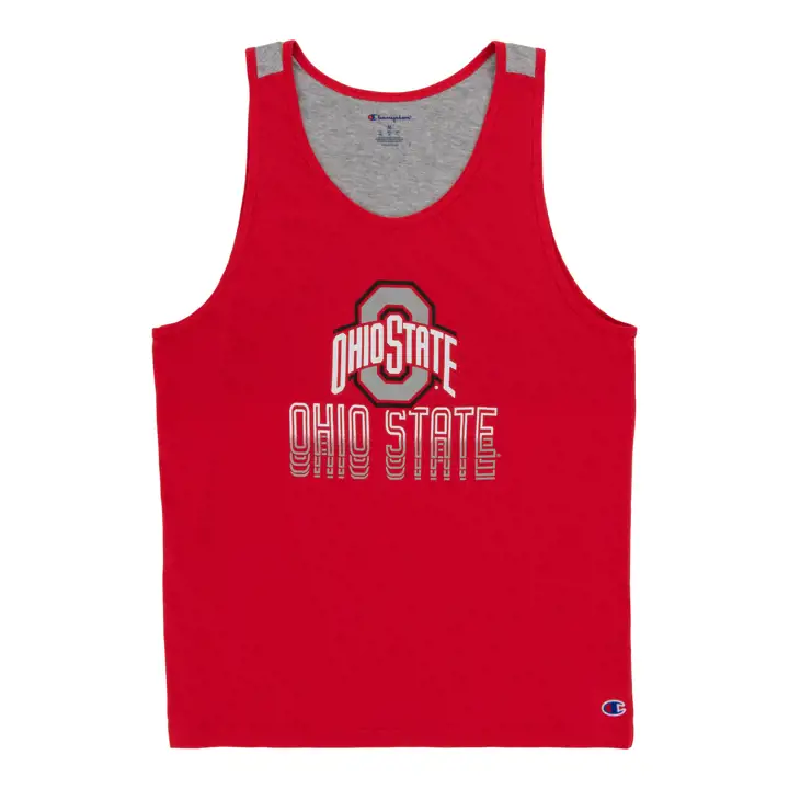 Débardeur colorblock Ohio State Buckeyes NCAA 23 ROUGE
