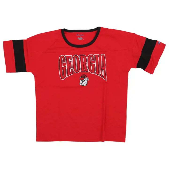 T-shirt oversize femme NCAA Georgia Bulldogs 22 ROUGE