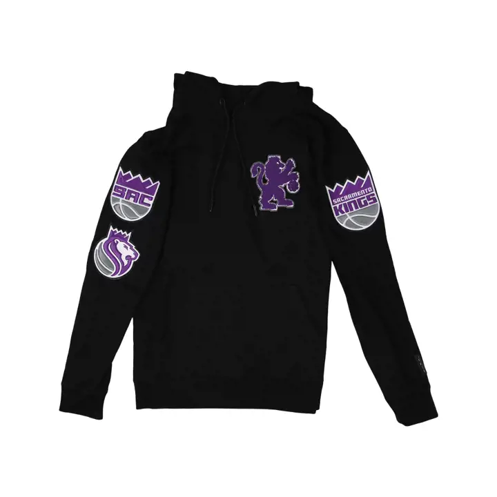 Sacramento Kings NBA Logo Mode Sweat à Capuche Équipe Noir