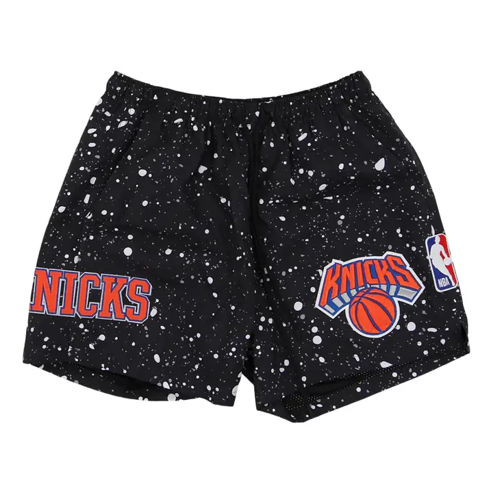 Short tissé AOP NBA New York Knicks TEAM noir