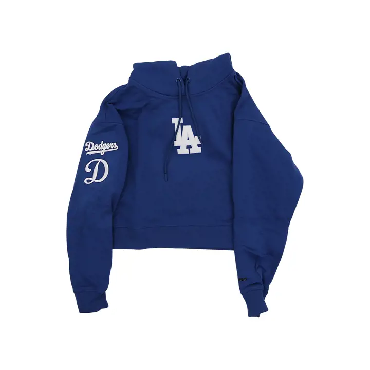 Los Angeles Dodgers MLB Sweat à Capuche Court Femme 22 BLEU